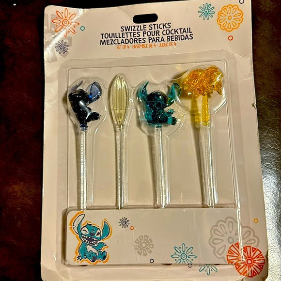Disney Dining Disney Parks Lilo Stitch Swizzle Sticks Set Of 4 Poshmark